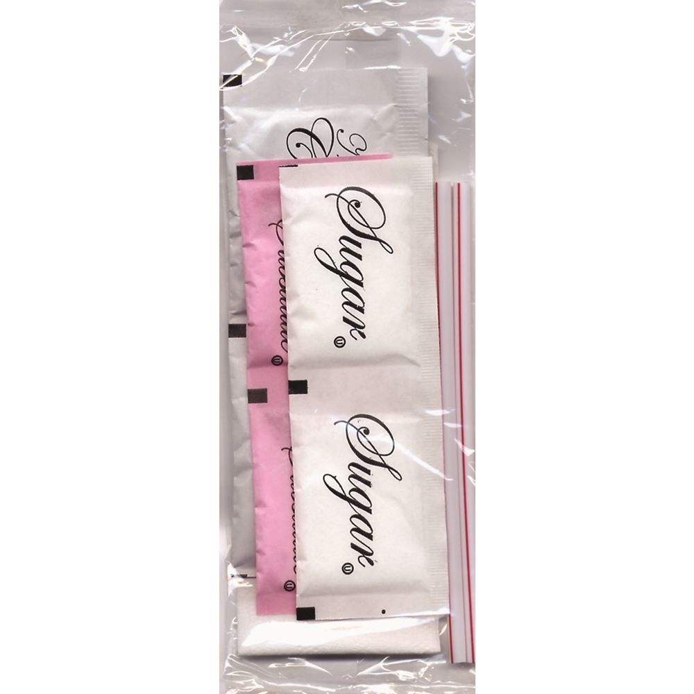 Diplomat Condiment Kit, Double, Clear Wrapper